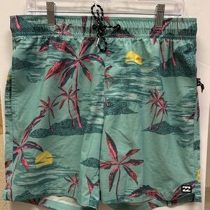 Billabong Sundays Layback Stretch Swim Trunks, Size Medium